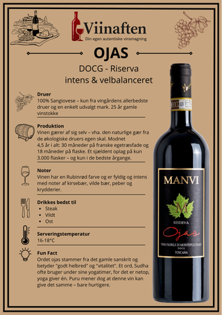 Vinkort: Ojas